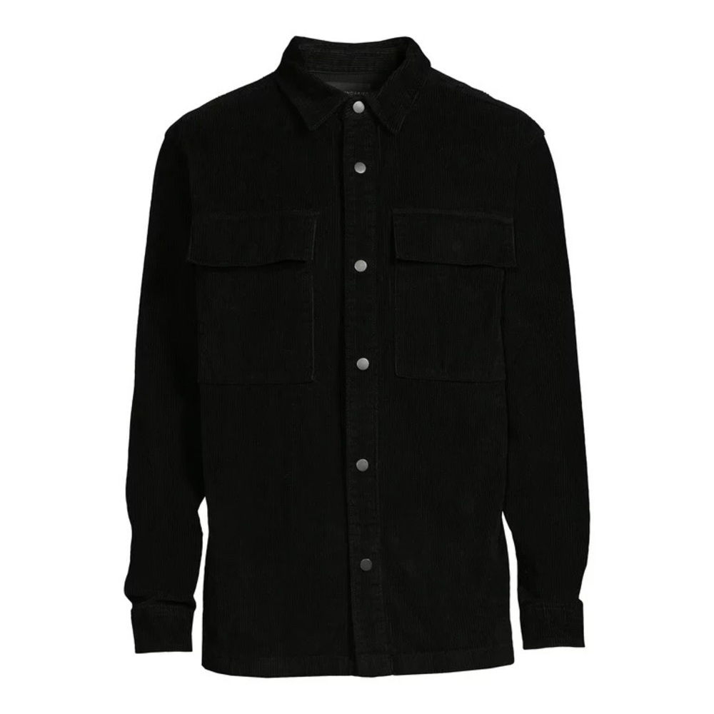 Black corduroy coat